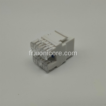 180 degrés RJ45 Punch Down Keystone Jack